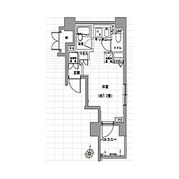 グラントゥルース大森 ワンルームの間取図画像