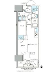 パークアクシス品川天王洲アイル 2DKの間取図画像