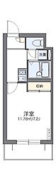 カナンの家 1Kの間取図画像