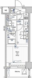 PREMIUMCUBE大井町#mo ワンルームの間取図画像