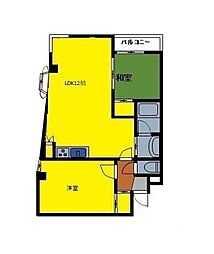 シトラスカン 2LDKの間取図画像