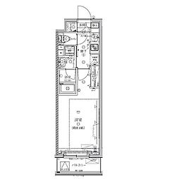 ヴァースクレイシア北馬込 1Kの間取図画像