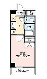 ロイヤルアメニティー南馬込 1Kの間取図画像