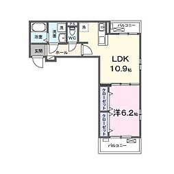 間取図画像 1LDK