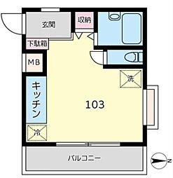 間取図画像 ワンルーム
