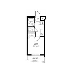 エスコート渋谷 1Kの間取図画像