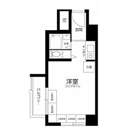 ソフトタウン赤坂 ワンルームの間取図画像