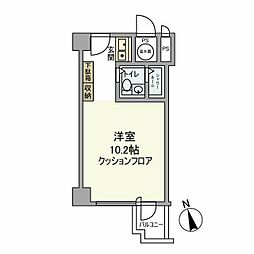 サンモール道玄坂 ワンルームの間取図画像