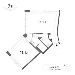 渋谷区東2丁目マンション 2Kの間取図画像