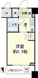 ナイスアーバンステイツ綱島 1Kの間取図画像