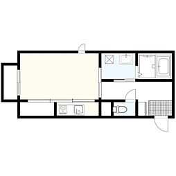 エスペランサ ワンルームの間取図画像