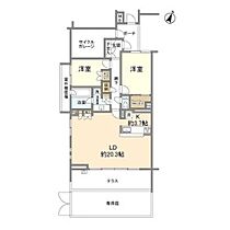 クラッシィハウス用賀1丁目  ｜ 東京都世田谷区用賀1丁目（賃貸マンション2LDK・1階・89.95㎡） その2