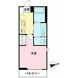 ウィステリア S 1Kの間取図画像