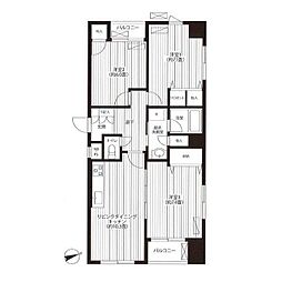 グリーンビュー瀬田 3LDKの間取図画像