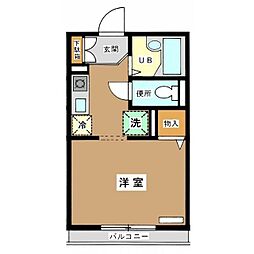 メゾン・ド・ヴェール 1Kの間取図画像