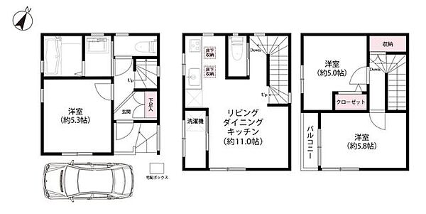 間取りを拡大表示