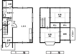 山菱パークハイツ J ｜ 兵庫県豊岡市森91（賃貸一戸建2LDK・1階・70.82㎡） その2