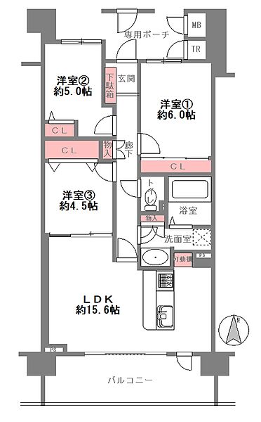 間取りを拡大表示