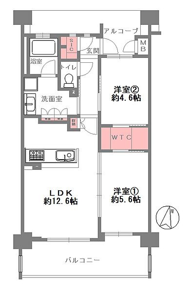 間取りを拡大表示
