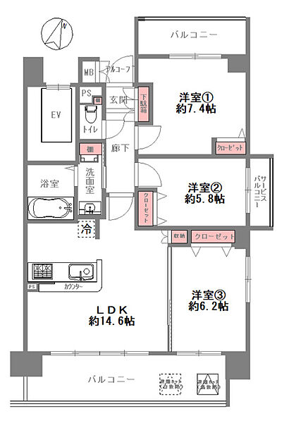 間取りを拡大表示