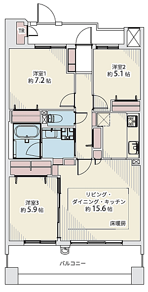 間取りを拡大表示