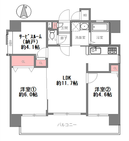 間取りを拡大表示