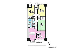 サンピア五日市 3LDKの間取図画像