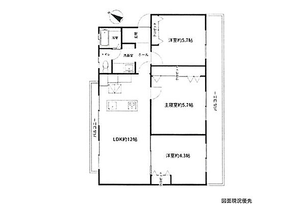 間取り エメラルドマンション田方 1階/-