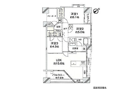 3LDK 間取り