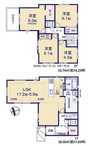 間取りを拡大表示