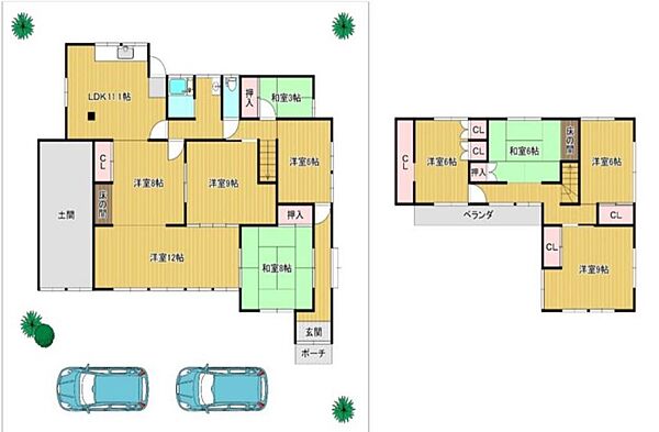 間取りを拡大表示