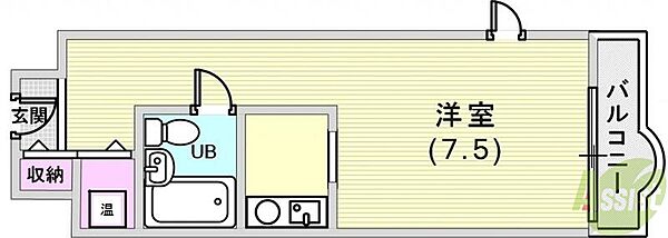 元町アーバンライフ ｜兵庫県神戸市中央区元町通5丁目(賃貸マンション1R・3階・29.20㎡)の写真 その2