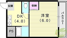 寿マンション  ｜ 兵庫県神戸市中央区神若通6丁目1-10（賃貸マンション1DK・3階・28.00㎡） その2