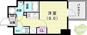 エスリード神戸三宮ヒルズ  ｜ 兵庫県神戸市中央区中山手通2丁目1-23（賃貸マンション1K・15階・21.13㎡） その2