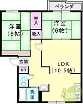 クワムラハイツ  ｜ 兵庫県神戸市北区北五葉2丁目（賃貸アパート2LDK・2階・51.00㎡） その2