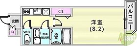 アドバンス神戸ラフィナート  ｜ 兵庫県神戸市中央区中町通4丁目4-1（賃貸マンション1K・13階・25.77㎡） その2