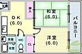 辻川マンション2階6.0万円