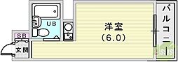 GSハイム元町 ワンルームの間取図画像