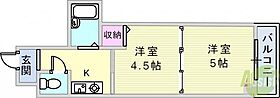 グローリー元町  ｜ 兵庫県神戸市中央区下山手通4丁目2-16（賃貸マンション2K・6階・28.00㎡） その2