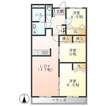 アコールヤマショウ 202 ｜ 岐阜県岐阜市茜部菱野2丁目（賃貸マンション3LDK・2階・81.10㎡） その2