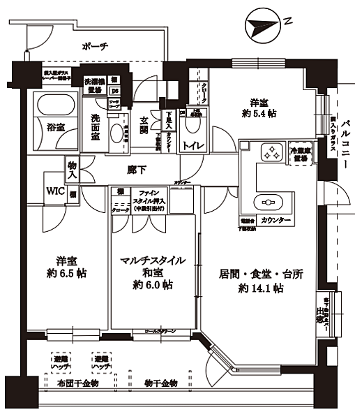 間取りを拡大表示