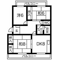 サンシャイン袖師 204 ｜ 静岡県静岡市清水区袖師町470-3（賃貸マンション3LDK・2階・72.79㎡） その2