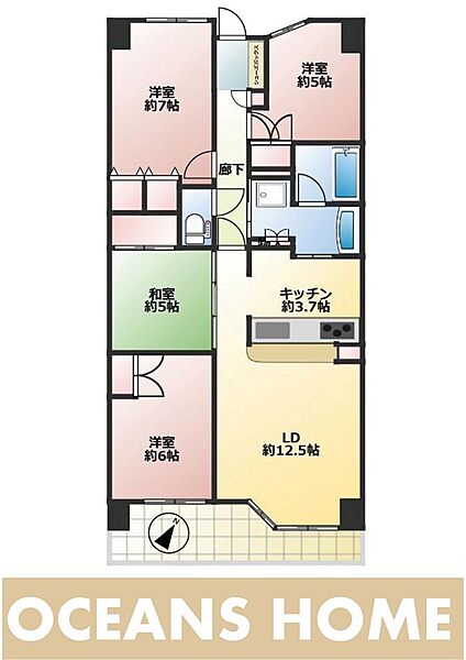 間取りを拡大表示