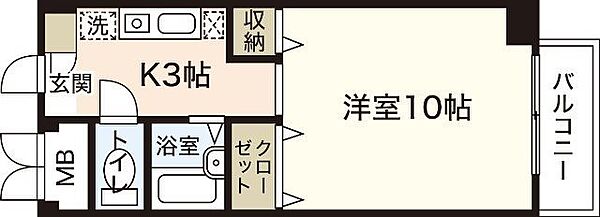 サンスピアリア 404｜広島県広島市佐伯区五日市５丁目(賃貸マンション1K・4階・30.03㎡)の写真 その2