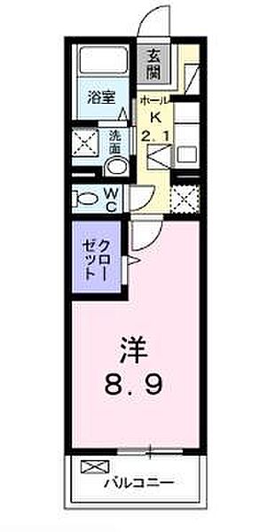 シャルム肥後II 207｜広島県広島市佐伯区五日市中央７丁目(賃貸マンション1K・2階・31.35㎡)の写真 その2