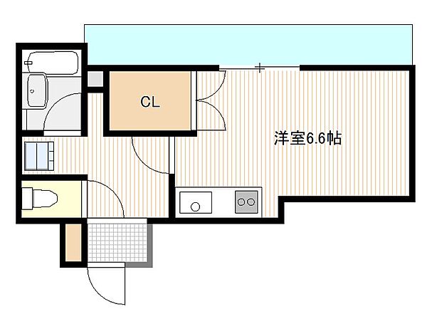 ライネスハイム 306｜広島県広島市佐伯区旭園(賃貸マンション1R・3階・21.19㎡)の写真 その2