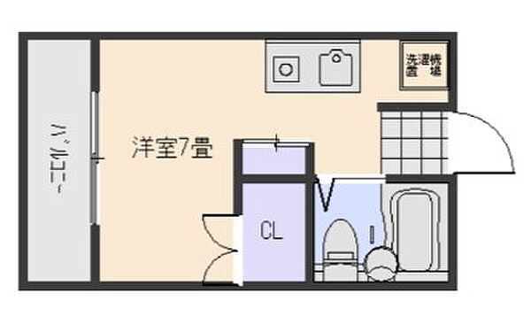 アンシャンテ住吉 203｜広島県広島市中区住吉町(賃貸マンション1R・2階・24.80㎡)の写真 その2