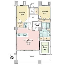 アパタワーズ八千代緑が丘 3LDKの間取図画像