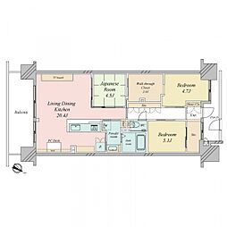 間取図画像 3LDK
