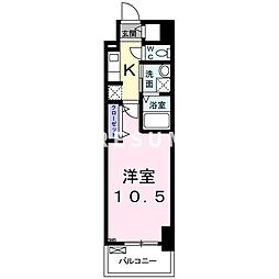 JR総武線 千葉駅 徒歩17分の賃貸マンション 12階1Kの間取り